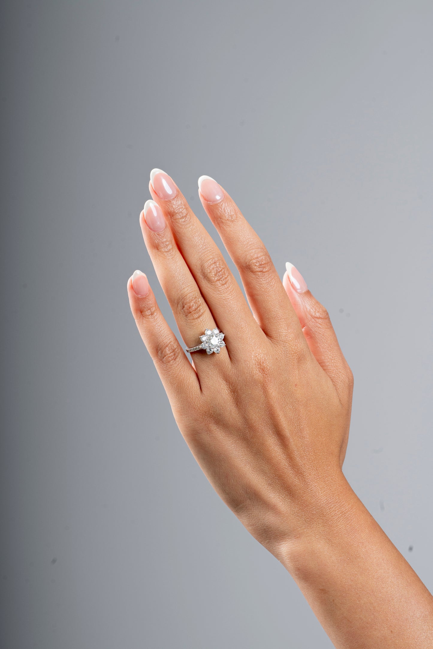 Wollaton - Floral Moissanite Ring