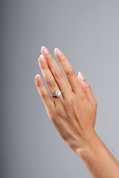 Wollaton - Floral Moissanite Ring